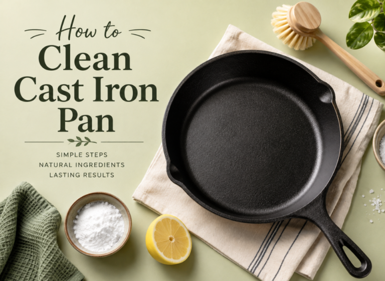 How to clean cast iron pan without damaging it